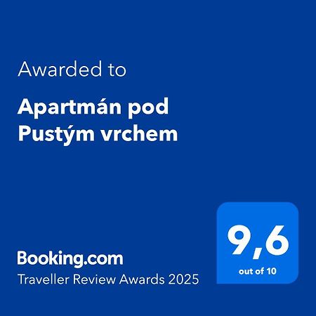 Apartman Pod Pustym Vrchem Říčky 외부 사진